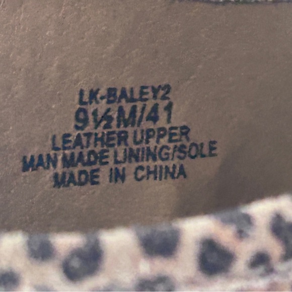 Lucky Brand Suede Leopard Print Booties, size 9.5 - Picture 6 of 7